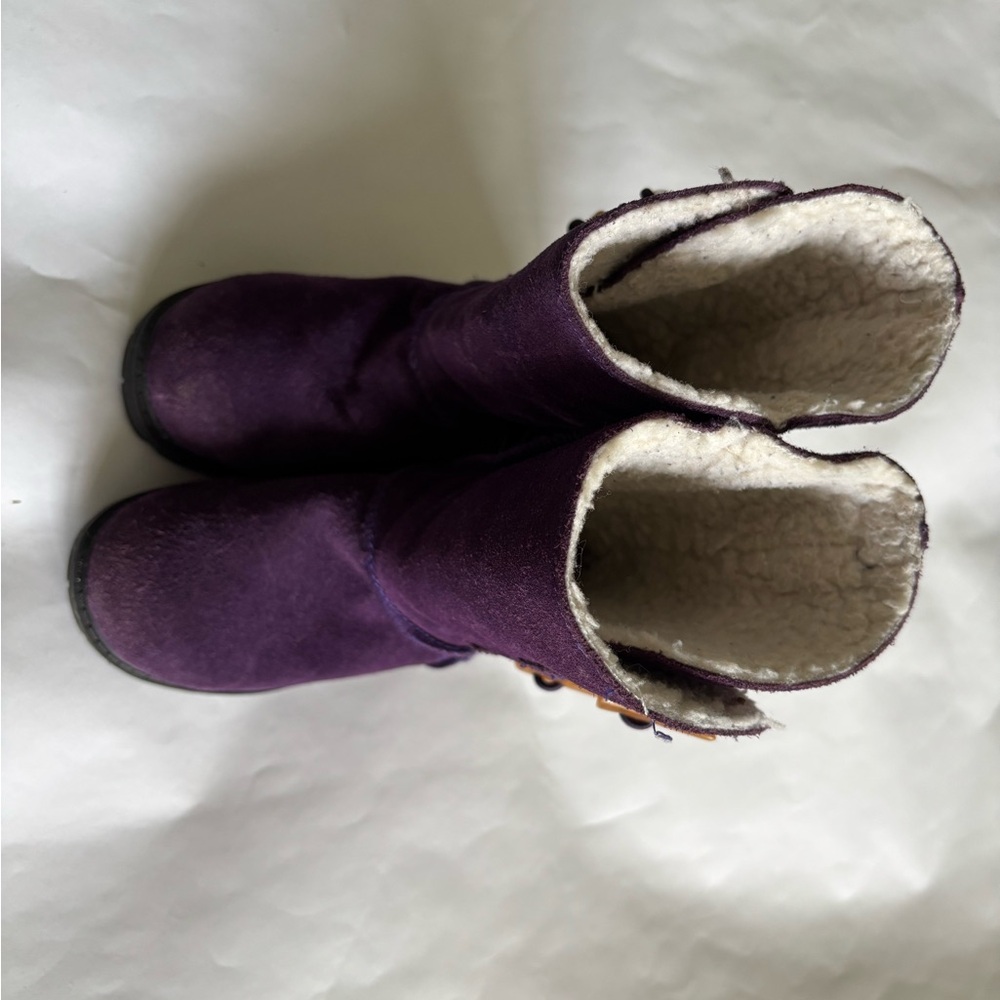 Pediped Purple Suede Girls Boots